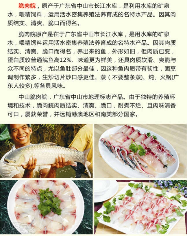 深圳中山脆肉鲩烹饪培训